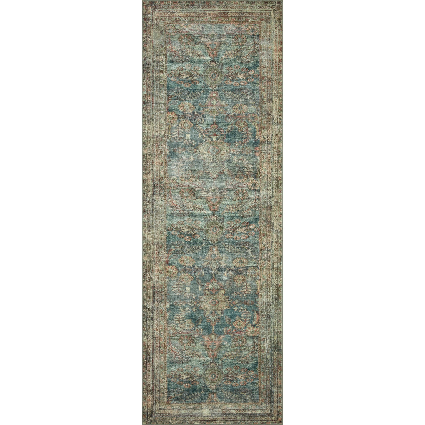 Banks Ocean / Spice  Rug | Magnolia Home by Joanna Gaines x Loloi