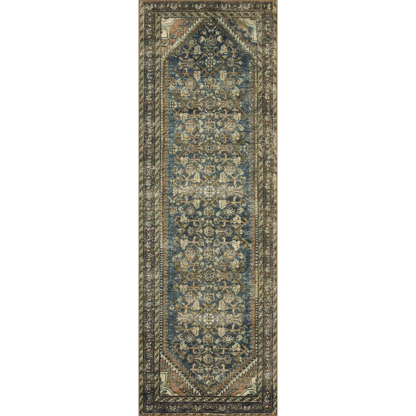 Banks Denim / Clay  Rug | Magnolia Home by Joanna Gaines x Loloi