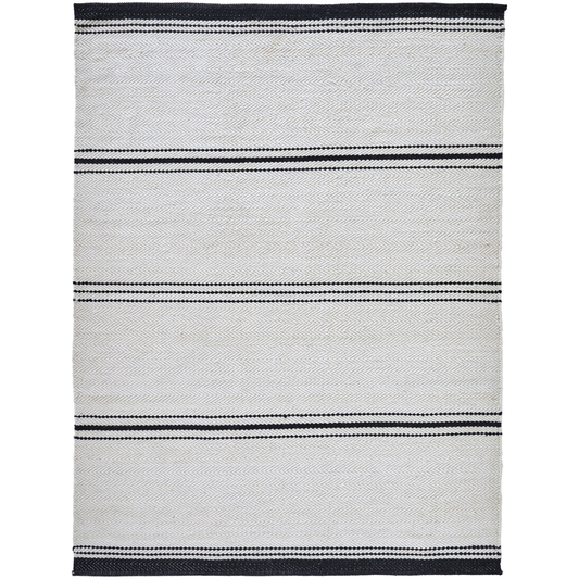 Alice Ivory & Black Rug