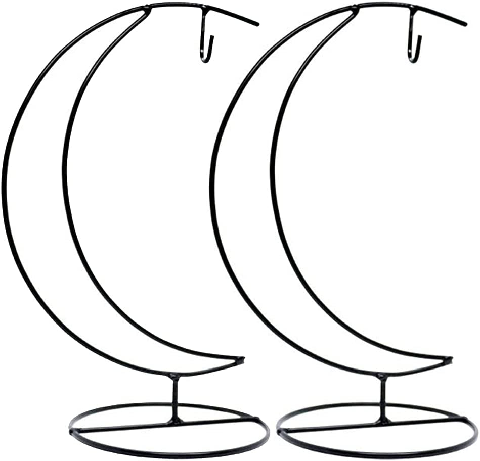 Sgrace Ornament Display Stand Holder Home Wedding Decoration Rack for Hanging Glass Globe Pot Stand Iron Pothook Stand Terrarium Witch Ball (2, 13.8"X5.5") Home & Garden > Decor > Seasonal & Holiday Decorations SGrace 2 9.8"X4.7"