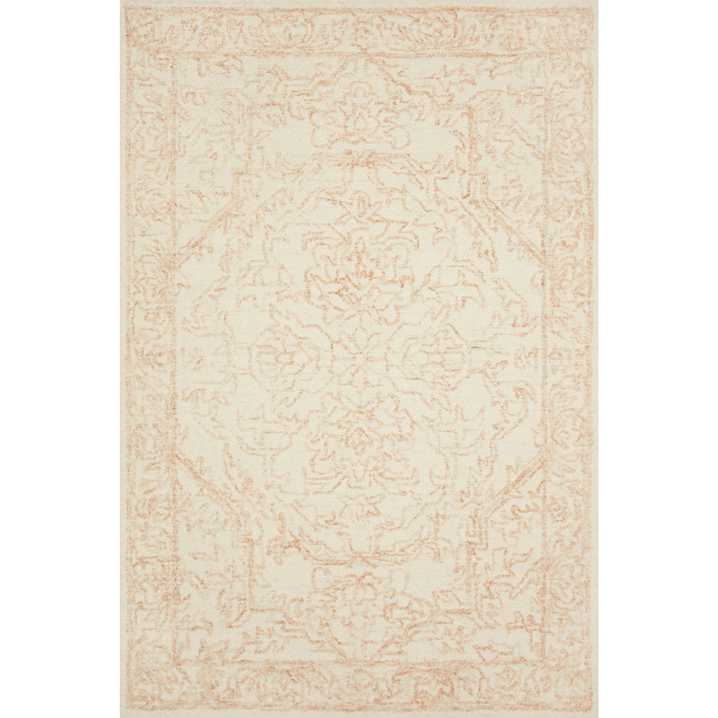 Annie White / Pink  Rug | Magnolia Home by Joanna Gaines x Loloi