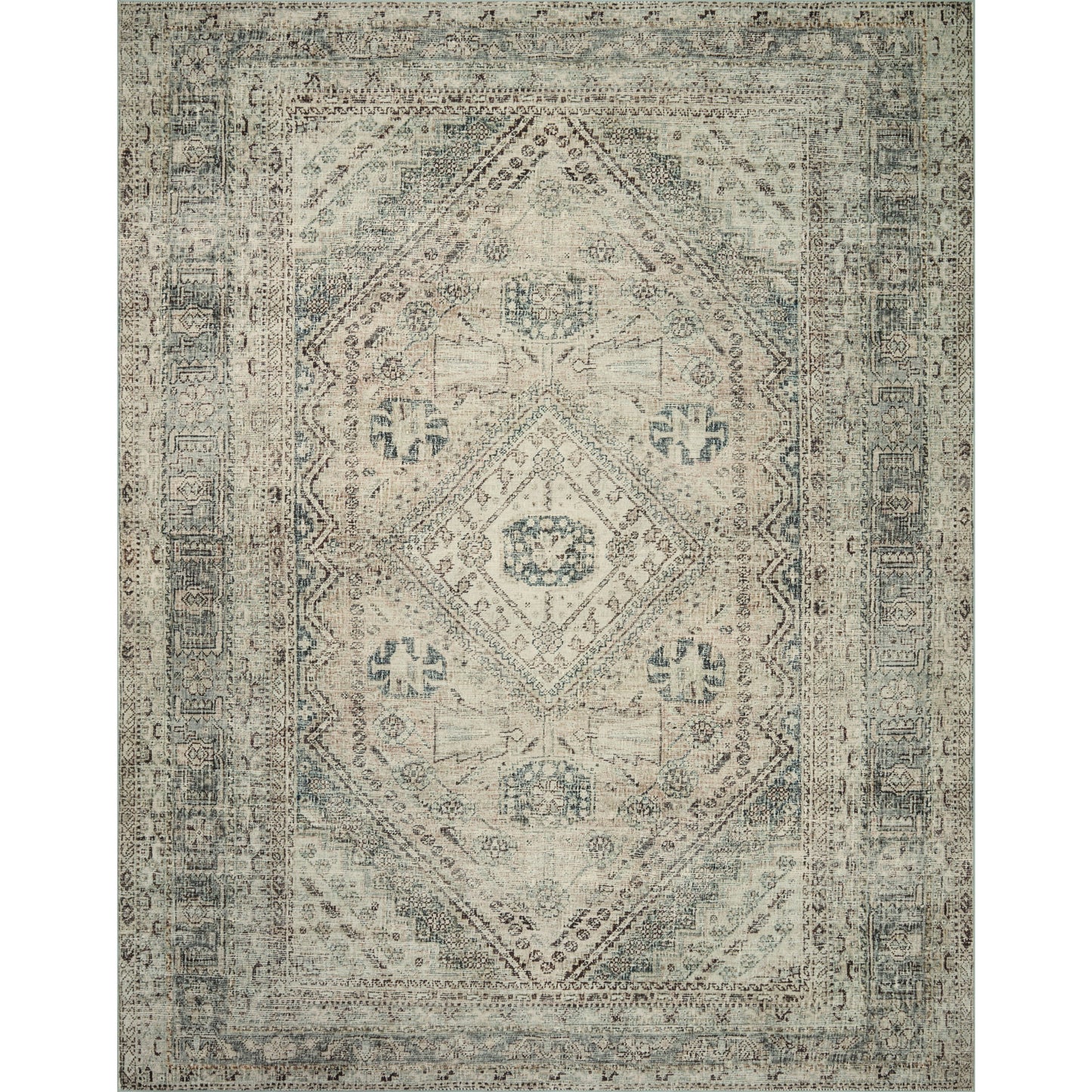 Sinclair Natural / Sage  Rug | Magnolia Home by Joanna Gaines x Loloi