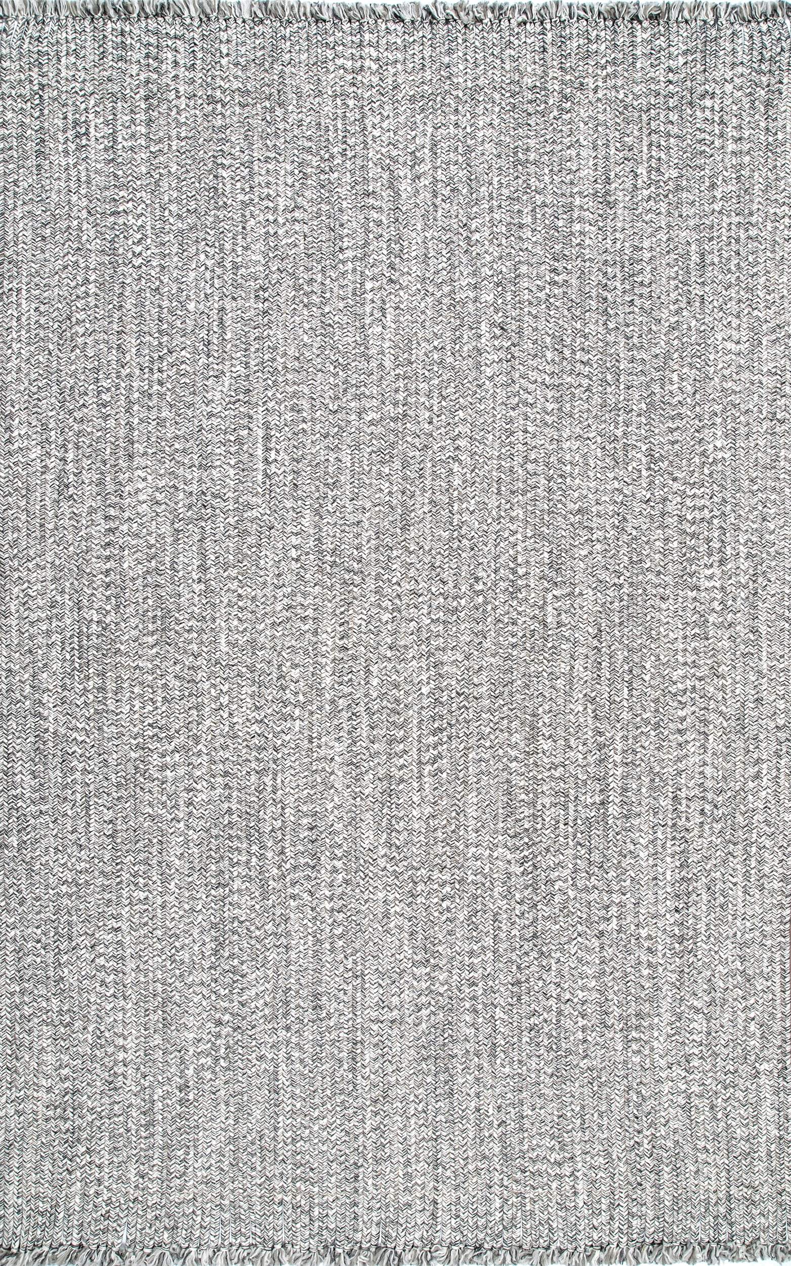 BRAIDED COURT TASSEL PEPPER RUG | RUGS