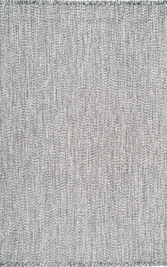 BRAIDED COURT TASSEL PEPPER RUG | RUGS