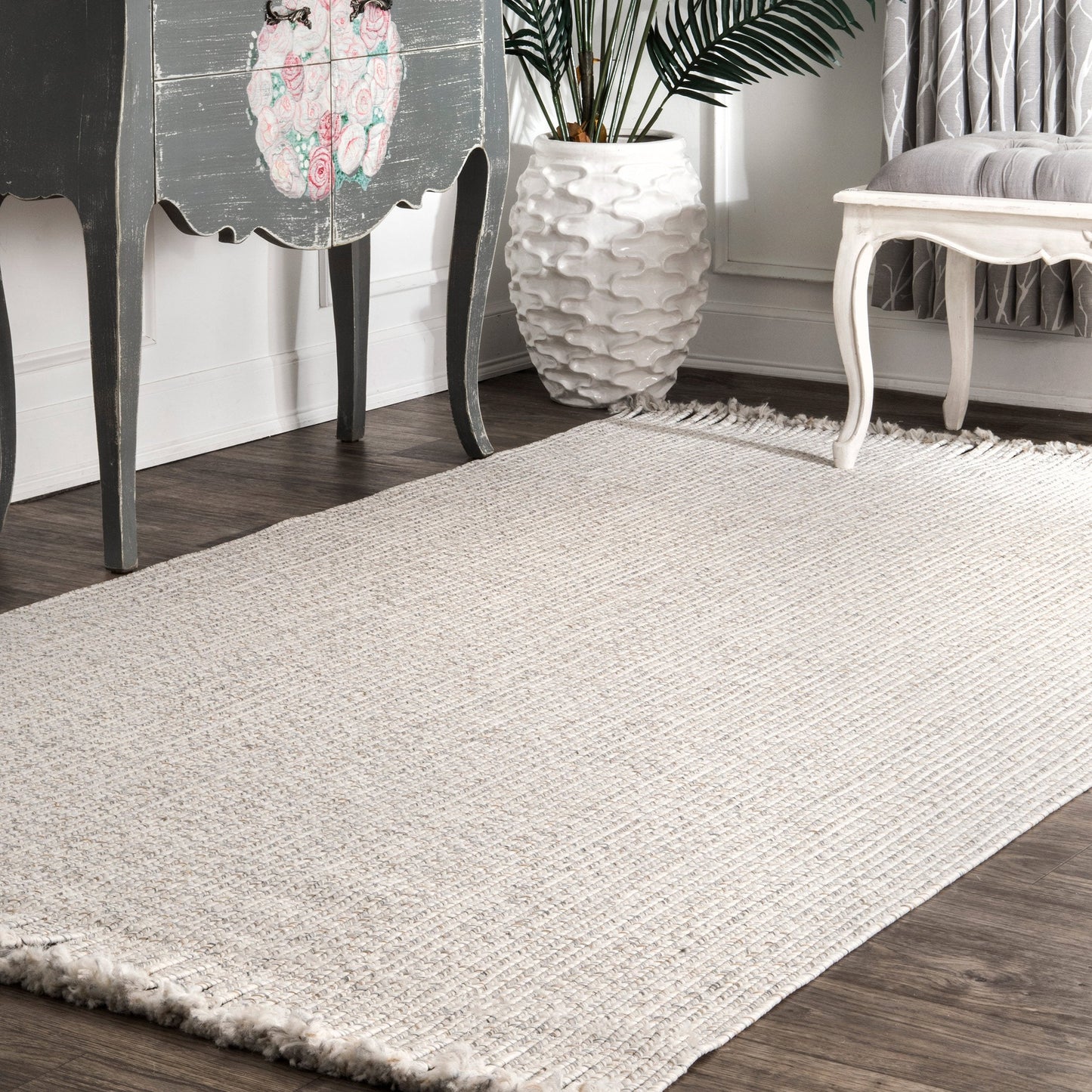 BRAIDED COURT TASSEL IVORY | RUGS