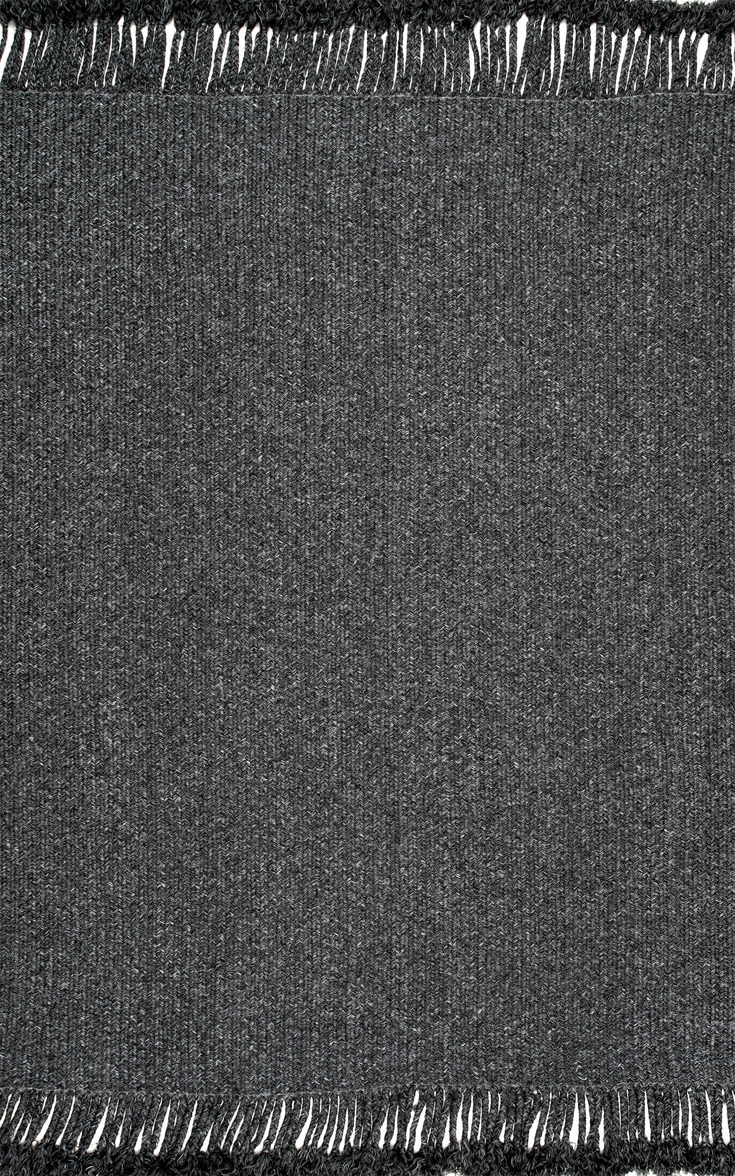 BRAIDED COURT TASSEL PEPPER RUG | RUGS