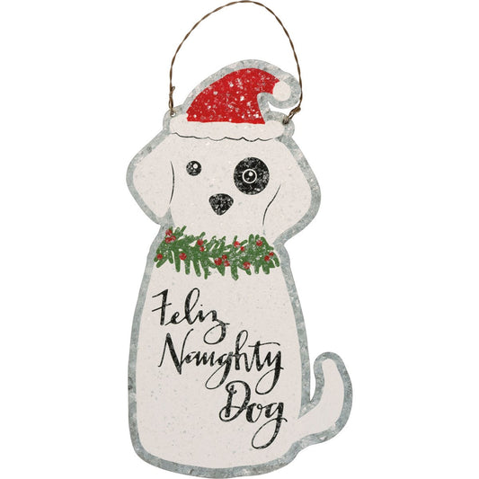 Feliz Naughty Dog Ornament