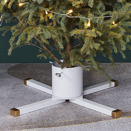 Blissun Christmas Tree Stand, Christmas Tree Holder, Xmas Tree Stand for Real Trees, Green Home & Garden > Decor > Seasonal & Holiday Decorations Blissun White