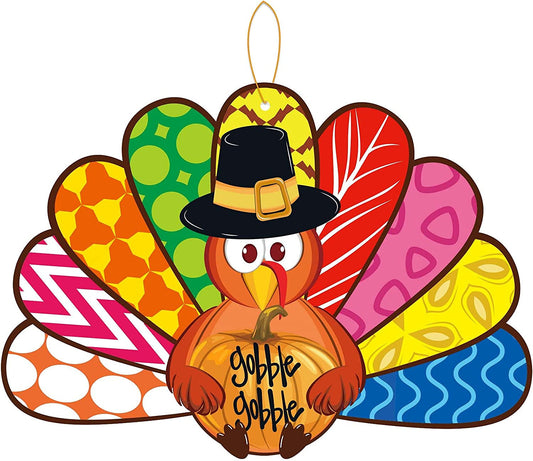 Turkey Wooden Door Hanger Thanksgiving Signs Decor Thanksgiving Door Decorations Gobble Gobble Door Sign Thanksgiving Door Wreath Thanksgiving Wreath for Front Door