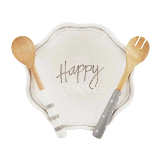 Happy Always Serving Bowl