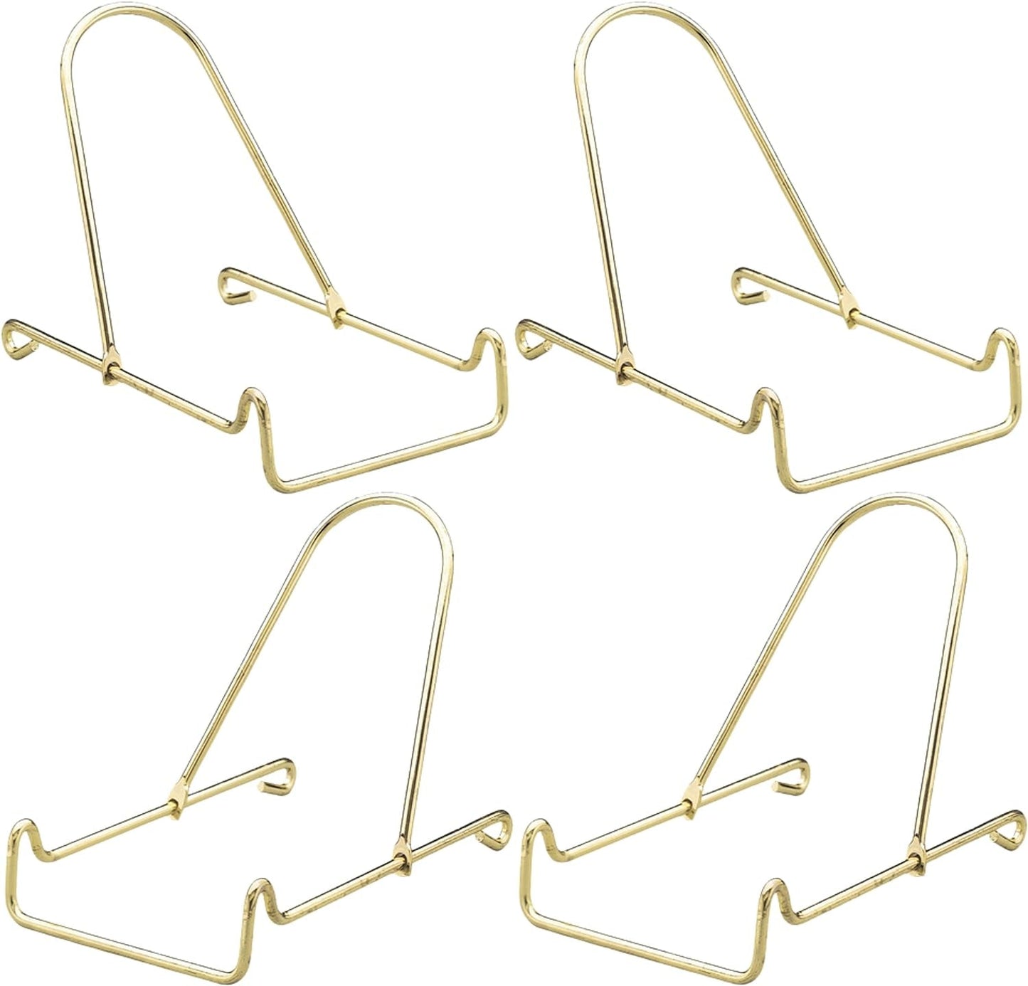 Adjustable Easels - Smooth Brass Metal Sliding Easels - Set of 12 - Gold Plate Stand - Picture Display - Bowl Holder Home & Garden > Decor > Seasonal & Holiday Decorations Banberry Designs 4