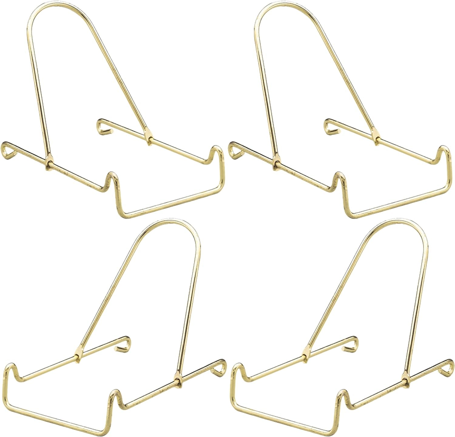 Adjustable Easels - Smooth Brass Metal Sliding Easels - Set of 12 - Gold Plate Stand - Picture Display - Bowl Holder Home & Garden > Decor > Seasonal & Holiday Decorations Banberry Designs 4