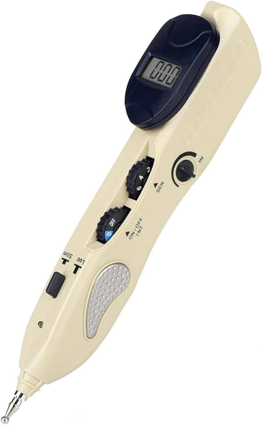 Acupuncture Pen with Trigger Point Chart Cordless Rechargeable Electronic Acupuncture Meridian Energy Pen Pain Management