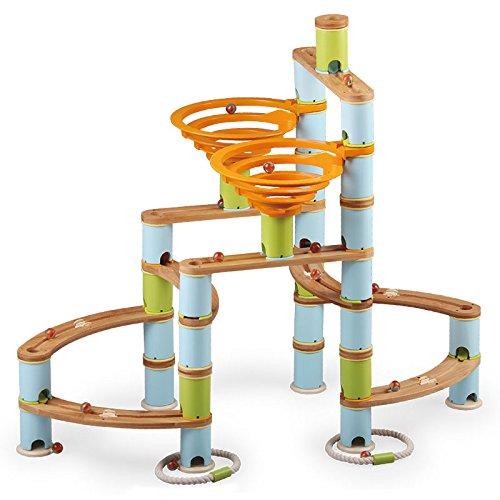 Fat Brain Toys Bamboo Builder Marble Run (168 pieces)
