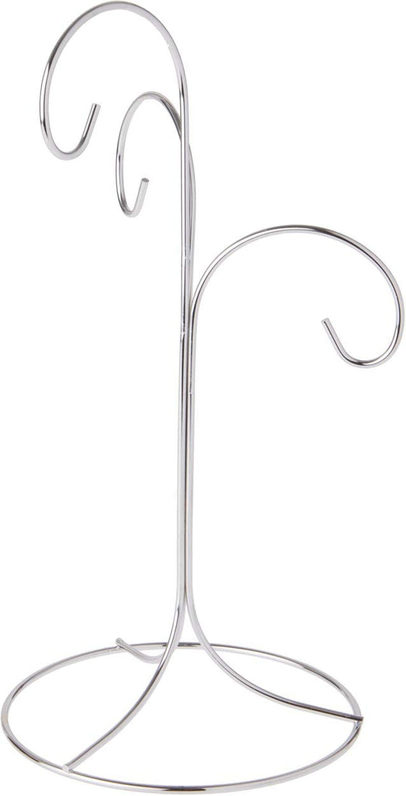 Bard'S 3 Tiered Silver-Toned Ornament Stand, Tree, 10.75" H X 5.125" W X 5.125" D