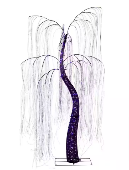 Home Accents Holiday 7 ft. Plug-In LED Color-Changing Willow Tree - $80