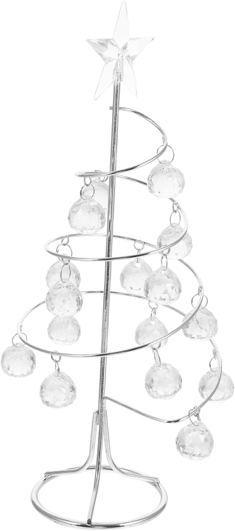 HOMSFOU 3 Pcs Desktop Christmas Tree Artificial Bonsai Miniture Decoration Crystal Display Stand Holiday Tabletop Trees Ornament Display Stand Glitter Xmas Tree Iron, Plastic Golden Window Home & Garden > Decor > Seasonal & Holiday Decorations HOMSFOU Silverx3Pcs 27X10X10Cmx3Pcs