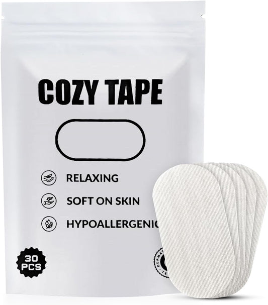 Adhesive Cotton Strips - (30 Pack) - Gentle On Skin, Pain Free Removal, Hypoallergenic, Latex Free -Strong Hold Strips - Gentle Strips for Sensitive Skin - Pain Free Removal - Medical Grade