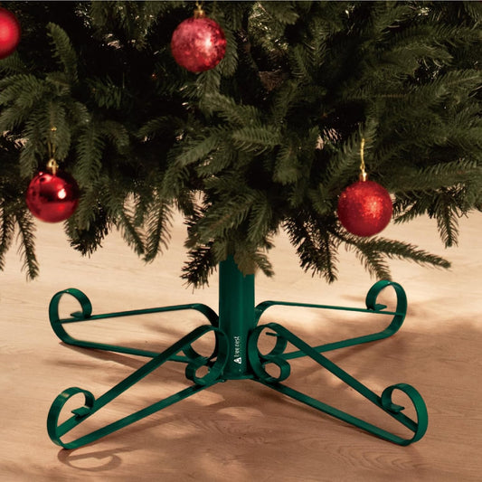 Christmas Tree Stand Base Red Xmas Tree Stand Christmas Fake Tree Holder for 8Ft Artificial Tree for Merry Christmas Party Christmas Tree Decoration up to 1.4" Xmas Tree Trunks Home & Garden > Decor > Seasonal & Holiday Decorations JuHu party Green Up To 8Ft, Ф1.4Inch