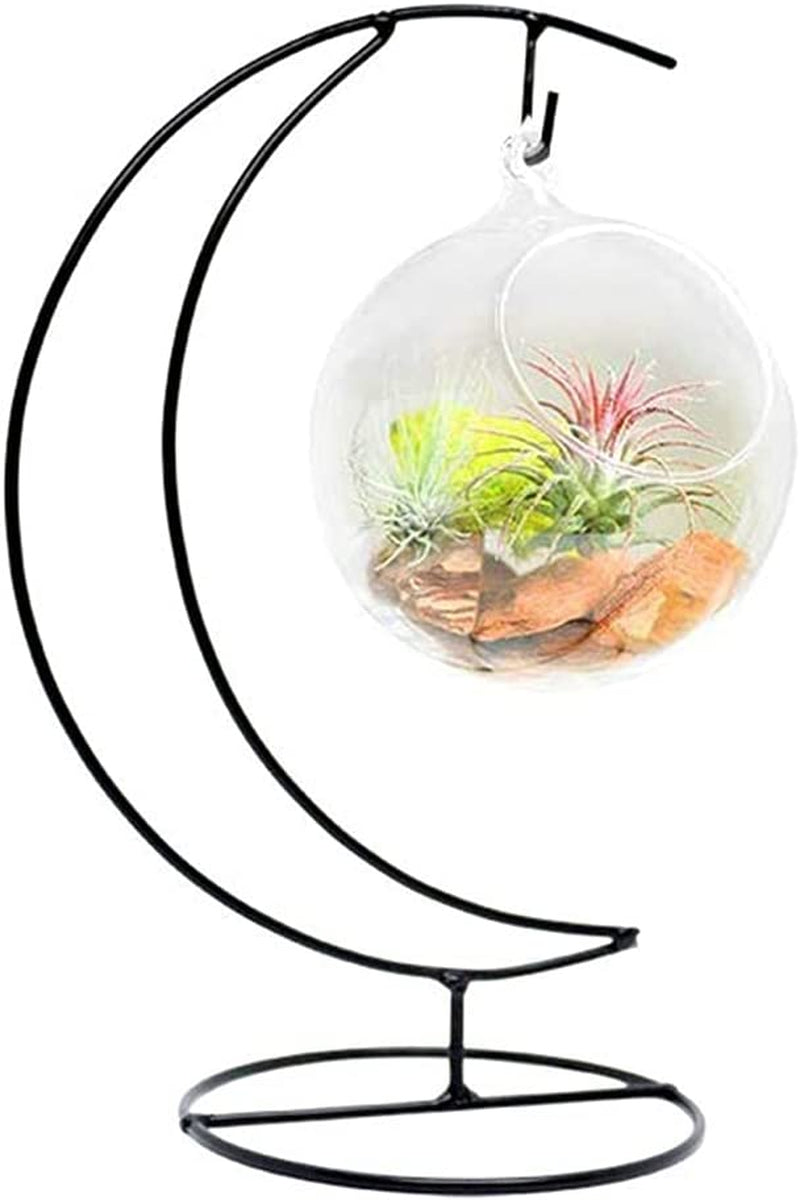 Sgrace Ornament Display Stand Holder Home Wedding Decoration Rack for Hanging Glass Globe Pot Stand Iron Pothook Stand Terrarium Witch Ball (2, 13.8"X5.5") Home & Garden > Decor > Seasonal & Holiday Decorations SGrace 1 9.8"X4.7"