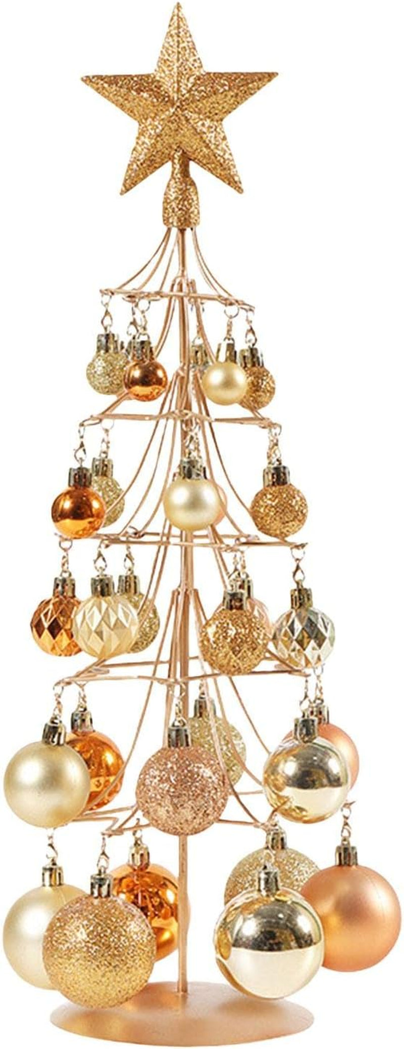 Colcolo Ornament Stand Holder Hanger for Party Outdoor Holiday Home Mantel, Golden