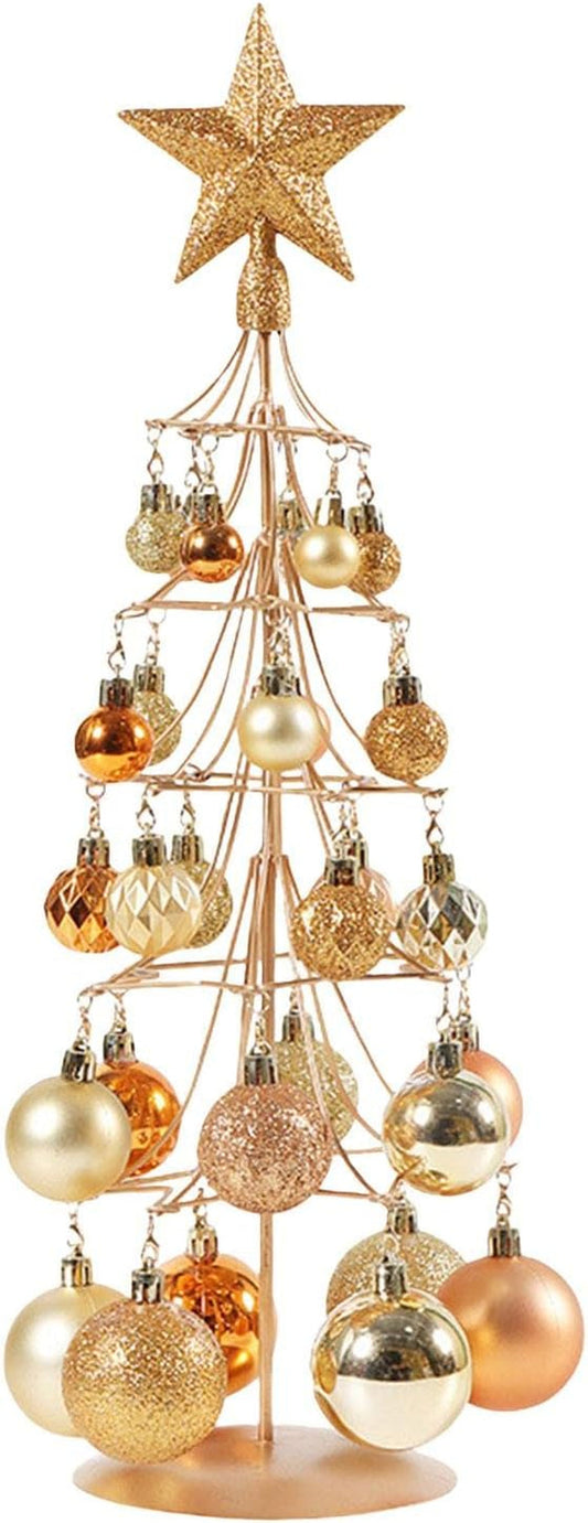 Colcolo Ornament Stand Holder Hanger for Party Outdoor Holiday Home Mantel, Golden