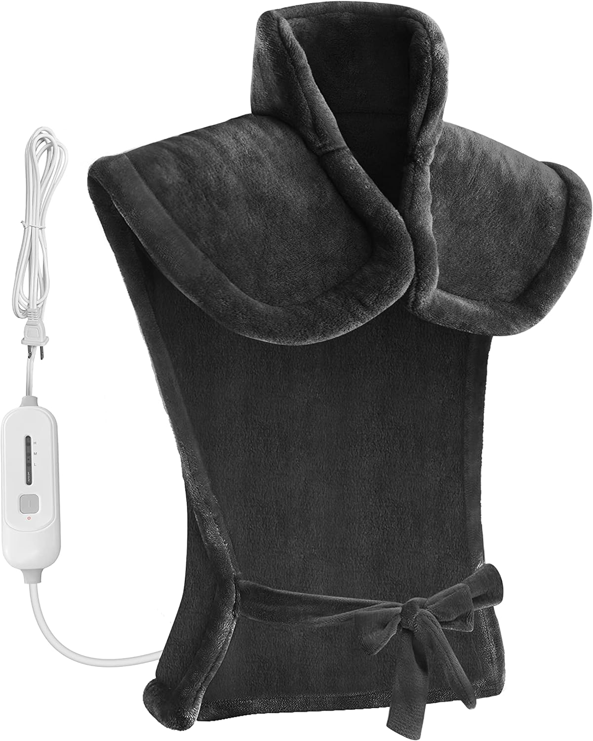 Heating Pad for Back Pain Relief,Heat Pads for Neck and Shoulders,Electric Back Heated Wrap,Large Heating Pad,Electric Heated Pads with Auto Shut Off,3 Temperature Levels,Black,Gifts for Mom, Dad