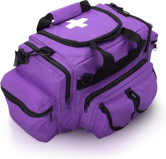 ASA TECHMED First Aid Responder EMS Emergency Medical Trauma Bag Deluxe, Purple