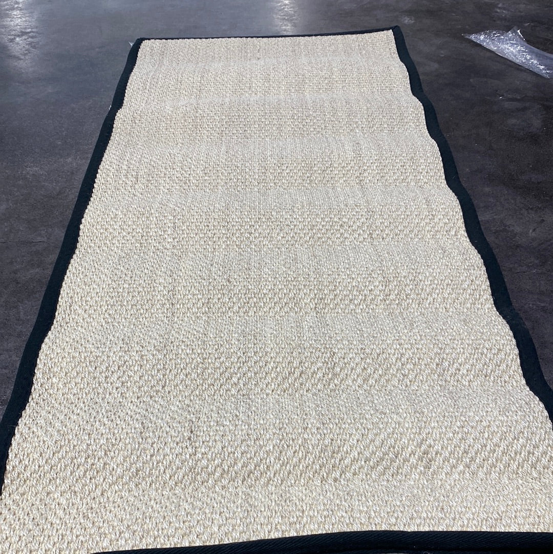 Torbin Jute Marble/Black Area Rug Rug Size: Runner 2'6" x 6'