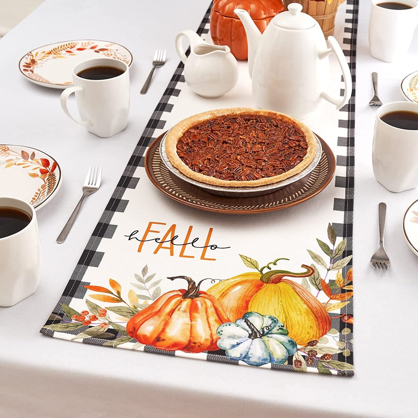 Decorative Fall Table Runner for Home Decor - Perfect Autumn and Thanksgiving Decorations for Your Home