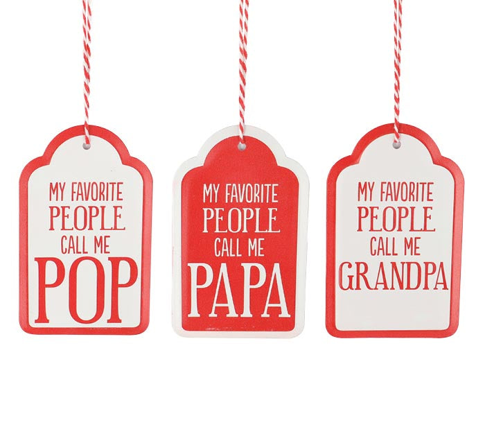 Favorite People Call Me Tag Ornament