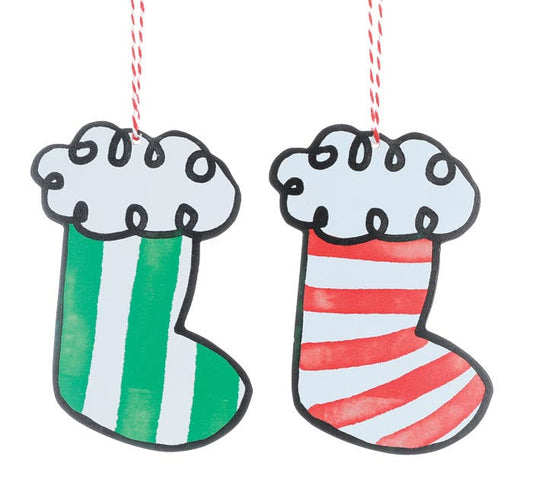 Stripe Stocking Ornament