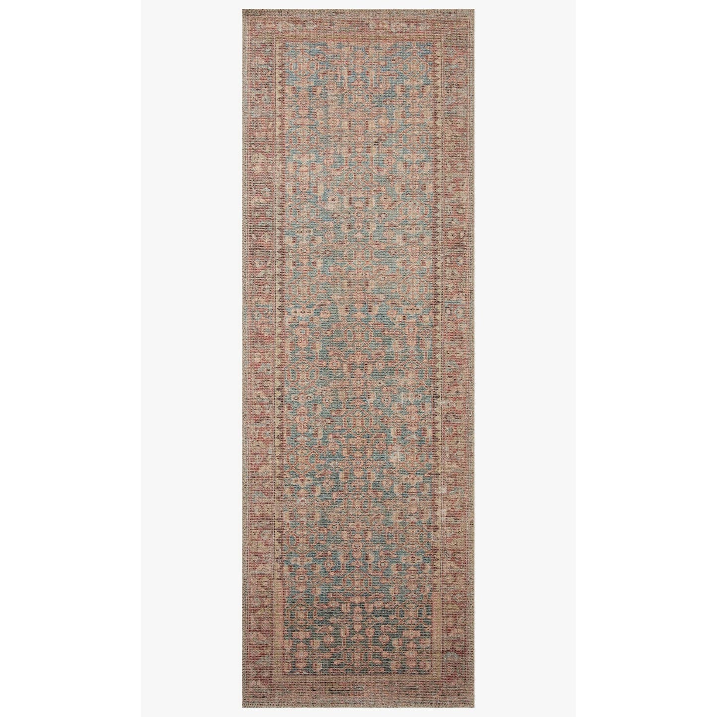 Aubrey Blue / Terracotta Rug | Angela Rose x Loloi