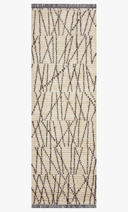 Alice Rug- 01 Charcoal / Cream