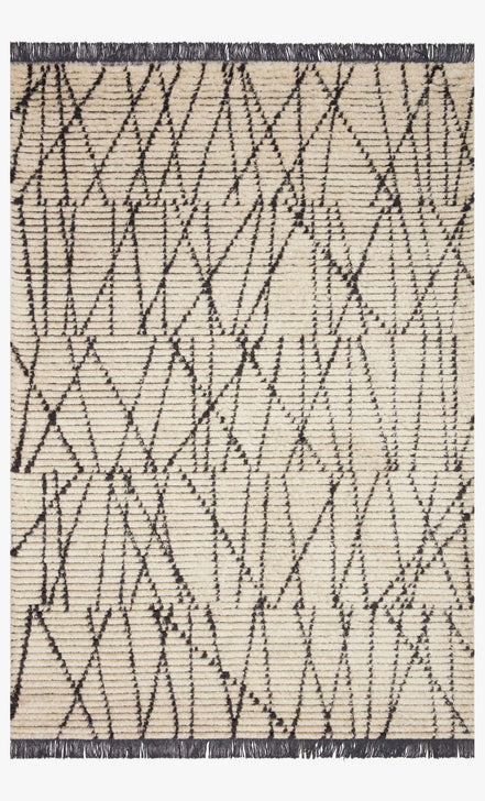 Alice Rug- 01 Charcoal / Cream