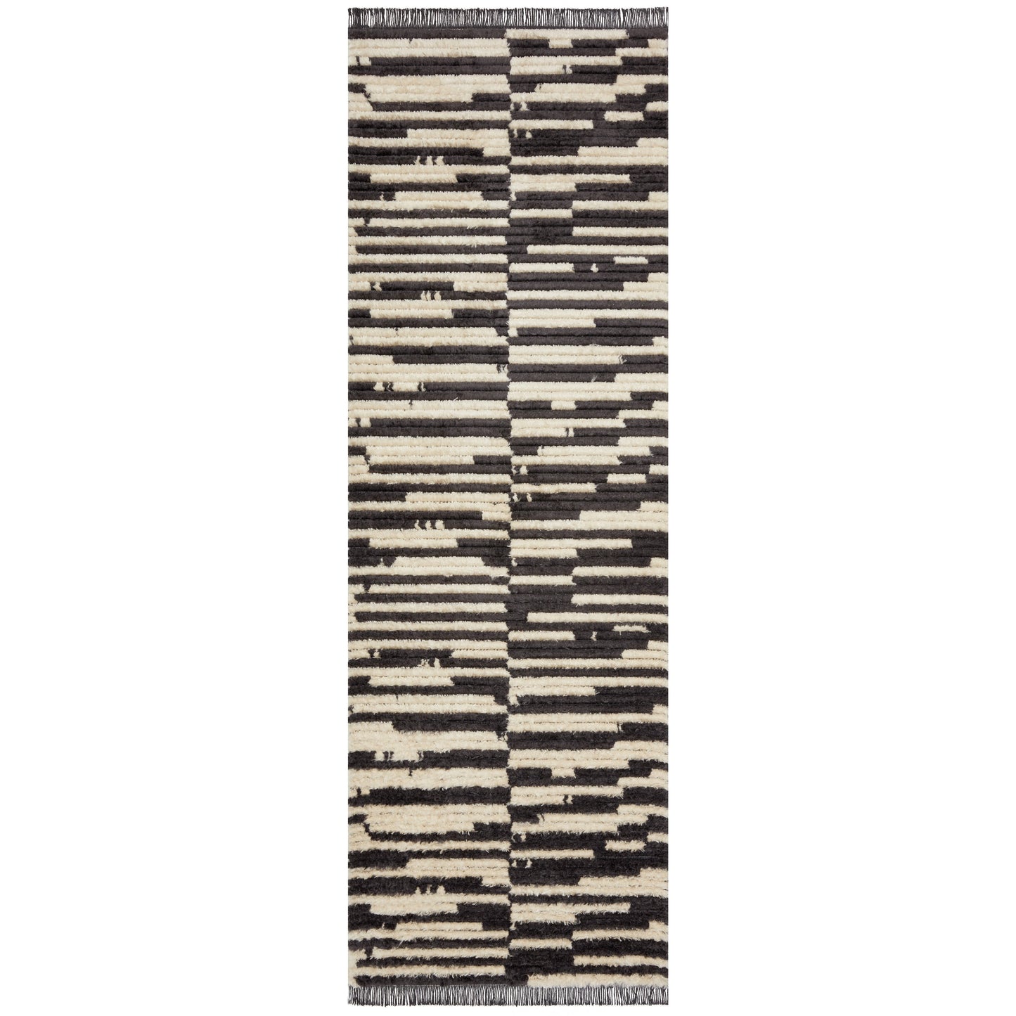 Alice Cream / Charcoal III Rug | Chris Loves Julia x Loloi