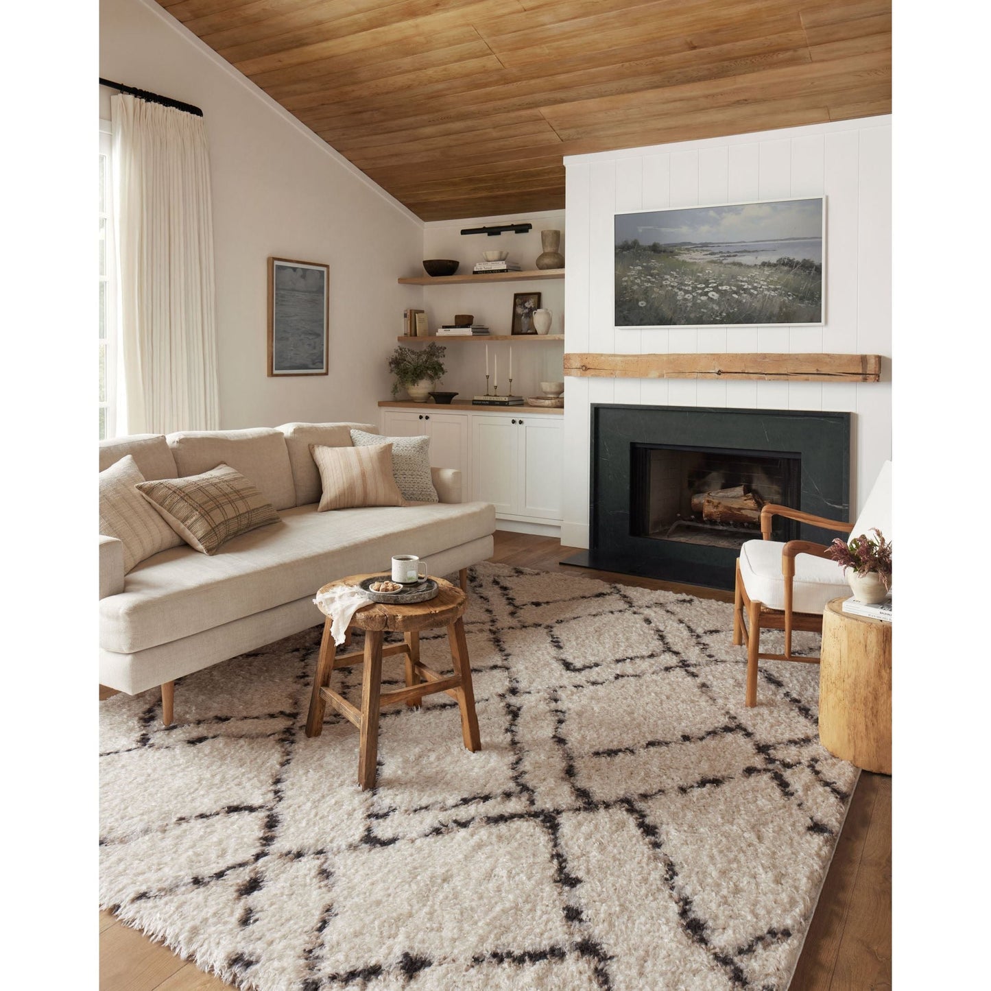 Amira Ivory / Bark Rug | Angela Rose x Loloi
