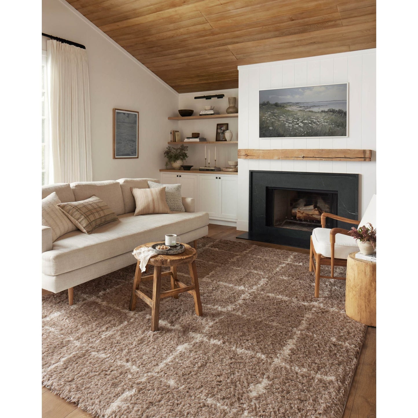 Amira Khaki / Ivory Rug | Angela Rose x Loloi