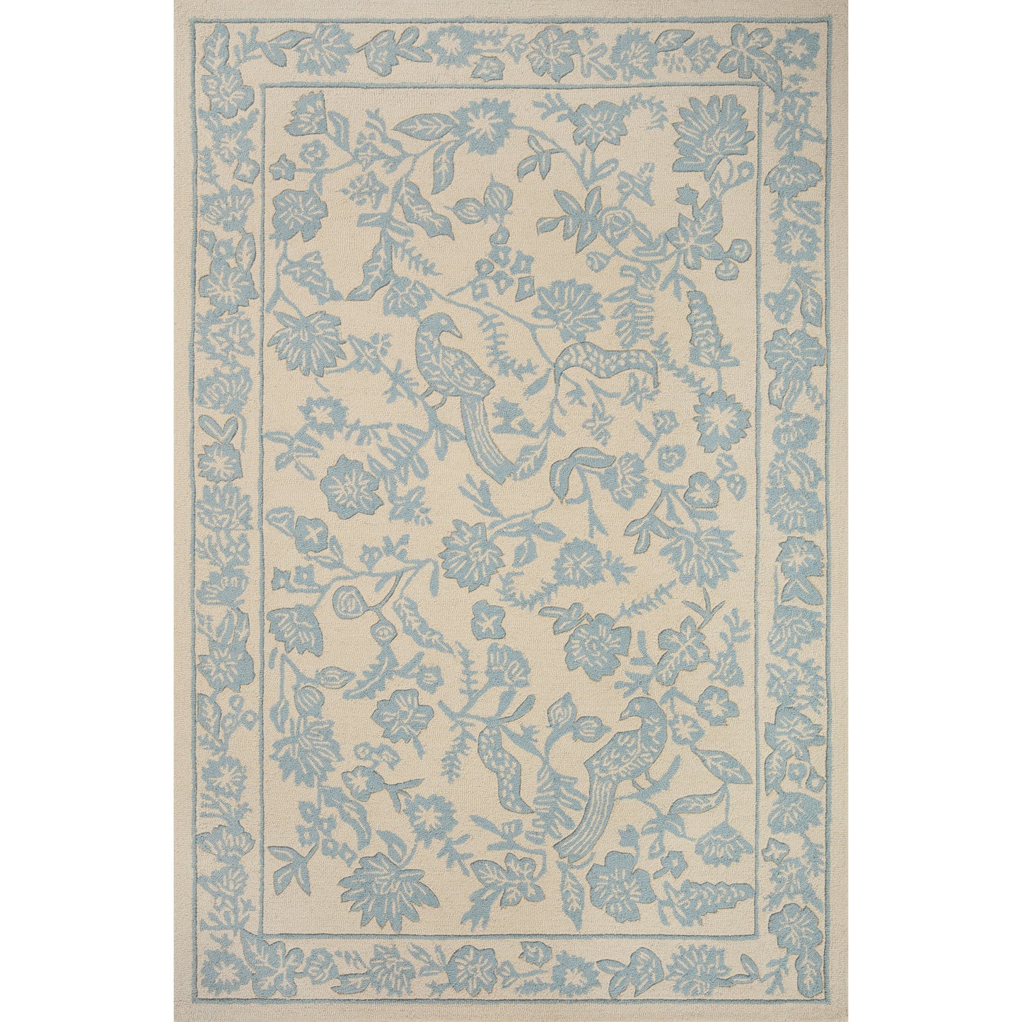 Arboretum Aviary / Periwinkle Rug | Rifle Paper Co. x Loloi
