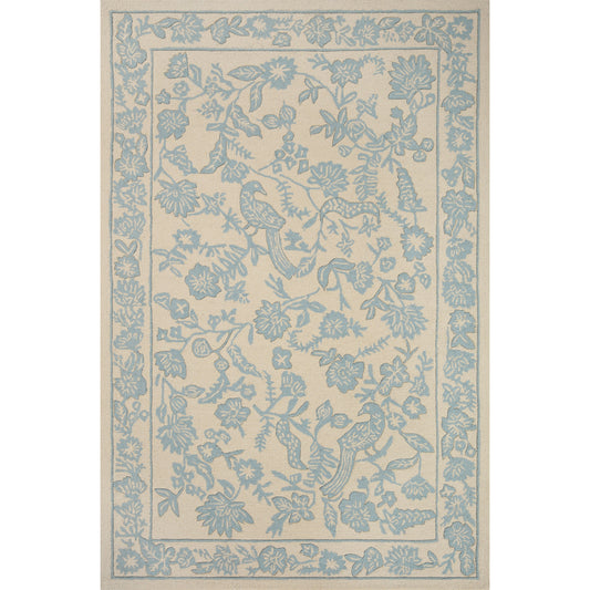 Arboretum Aviary / Periwinkle Rug | Rifle Paper Co. x Loloi