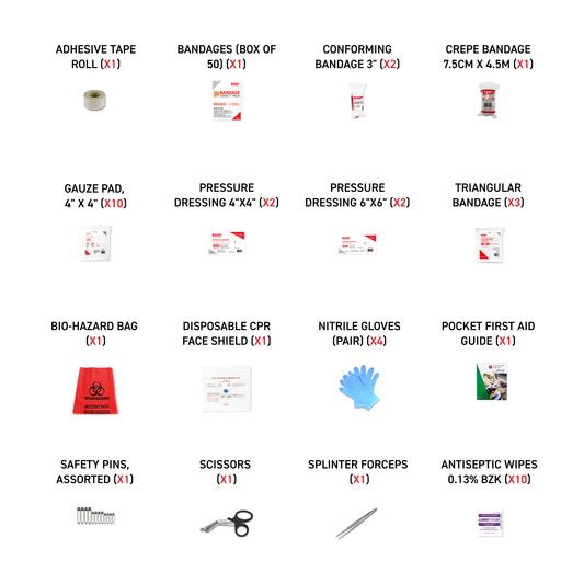 Alberta Number 1 First Aid Kit with First Aid Bag (Early Expiration- 01/24)