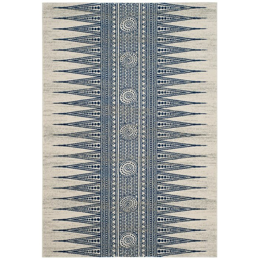 Elson Southwestern Ivory/Blue Area Rug Rectangle 3' x 5'