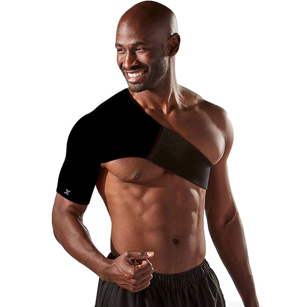 Body Helix Adjustable Shoulder Compression Wrap Black Right