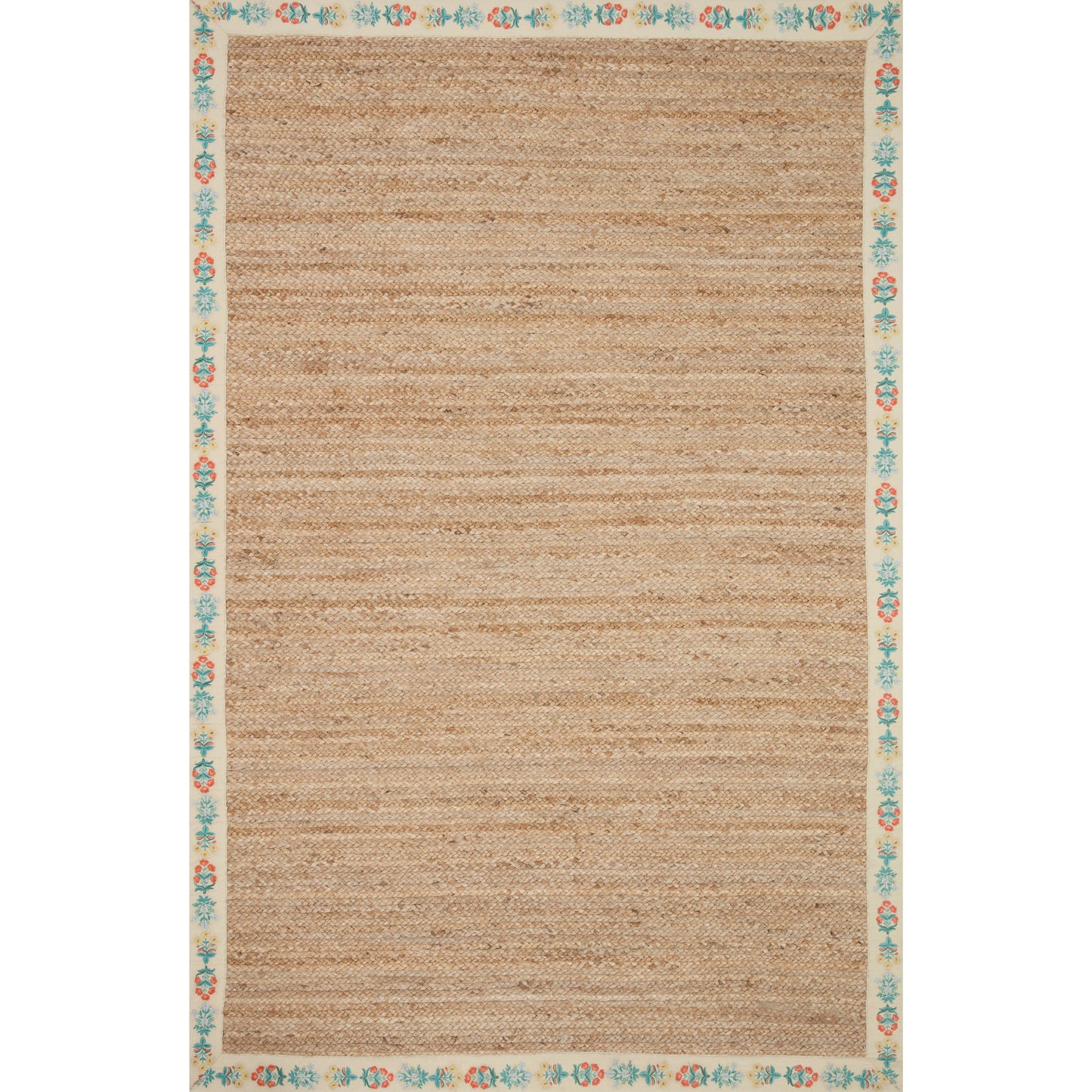 Costa Mughal Rose Natural  /  Cream Rug | Rifle Paper Co. x Loloi