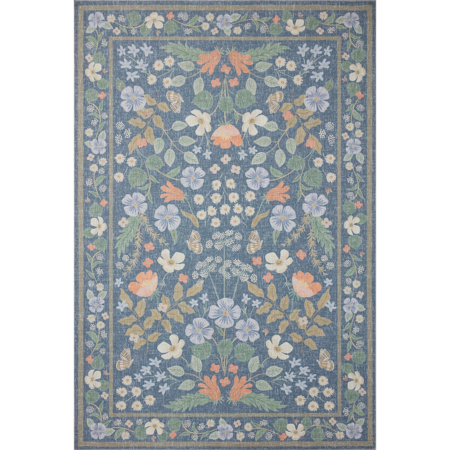 Cotswolds Willow / Indigo Rug | Rifle Paper Co. x Loloi