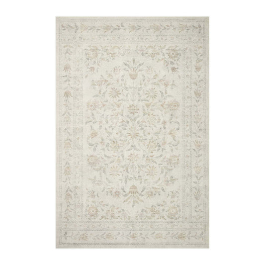 Courtyard Lily Yellow / Multi Rug | Rifle Paper Co. x Loloi