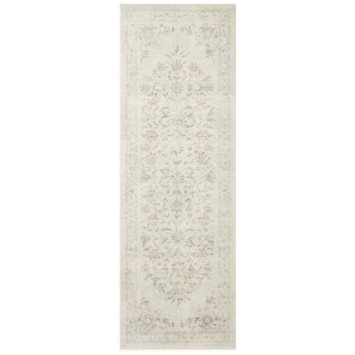 Courtyard Lily Yellow / Multi Rug | Rifle Paper Co. x Loloi