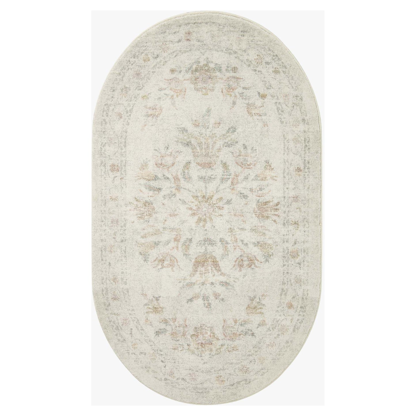 Courtyard Lily Yellow / Multi Rug | Rifle Paper Co. x Loloi