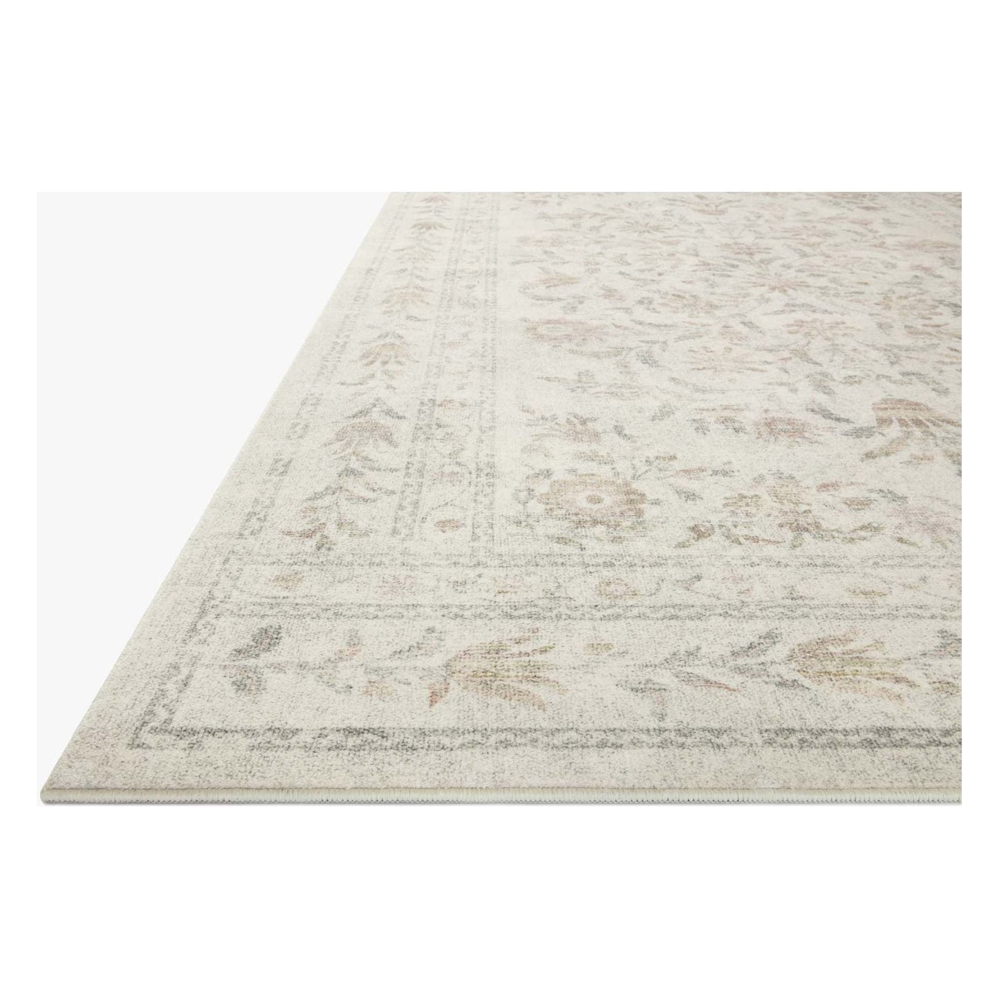 Courtyard Lily Yellow / Multi Rug | Rifle Paper Co. x Loloi