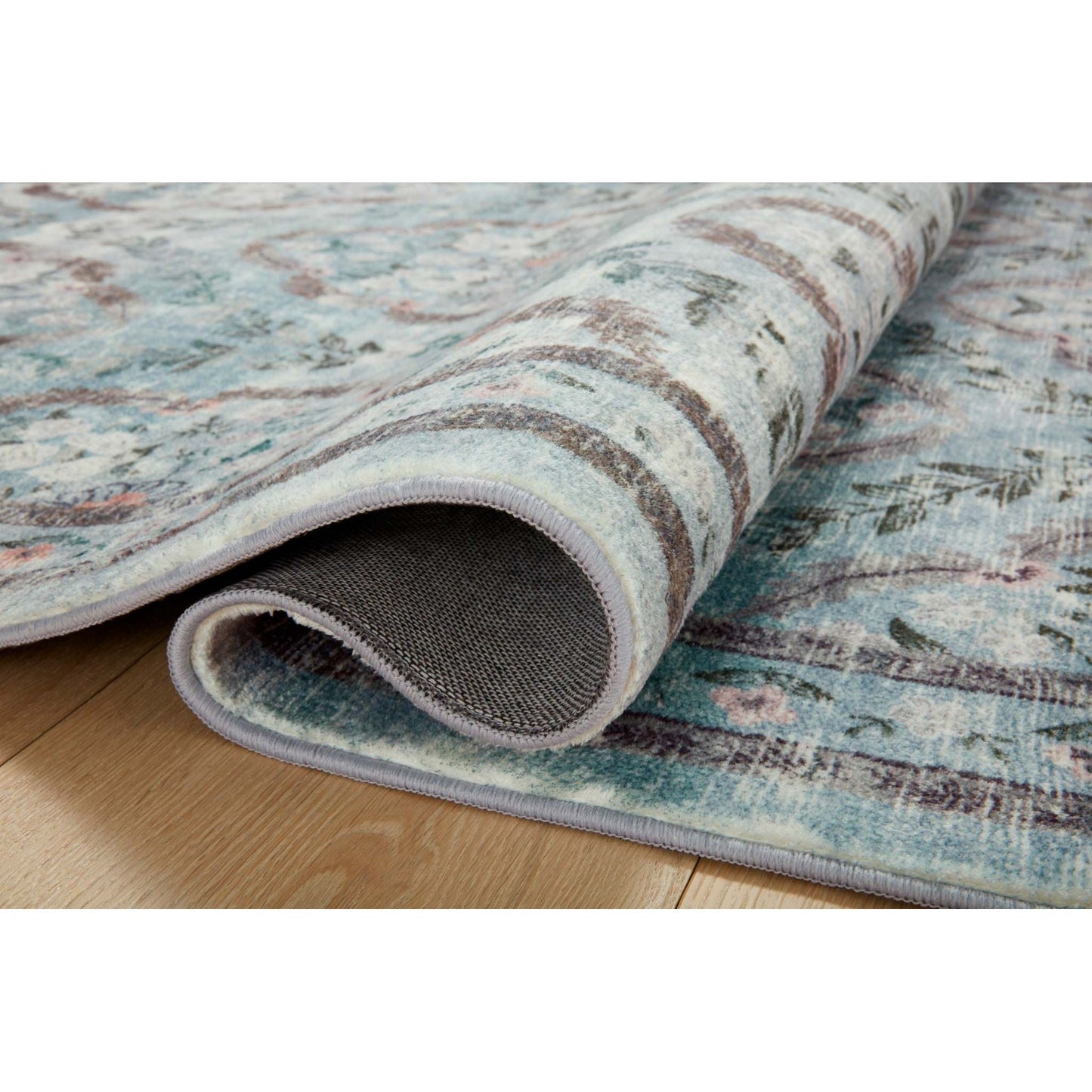 Courtyard Chateau Blue Rug | Rifle Paper Co. x Loloi